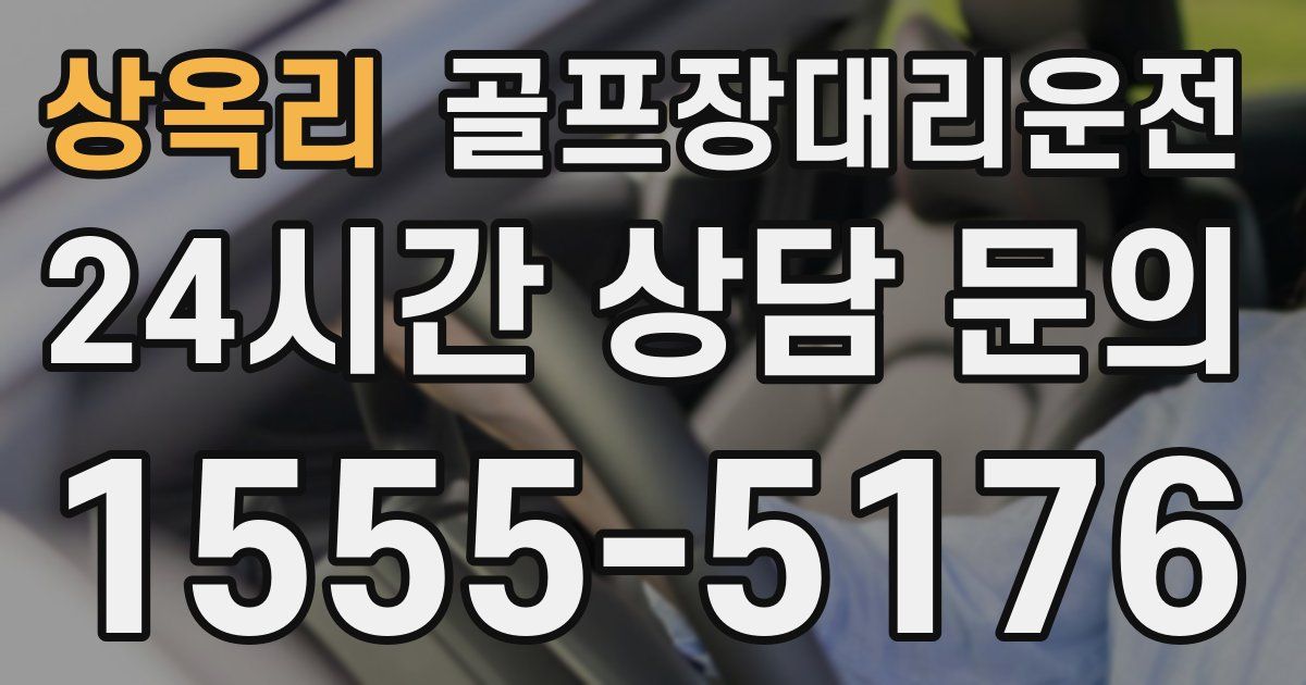 골프장대리운전 서비스