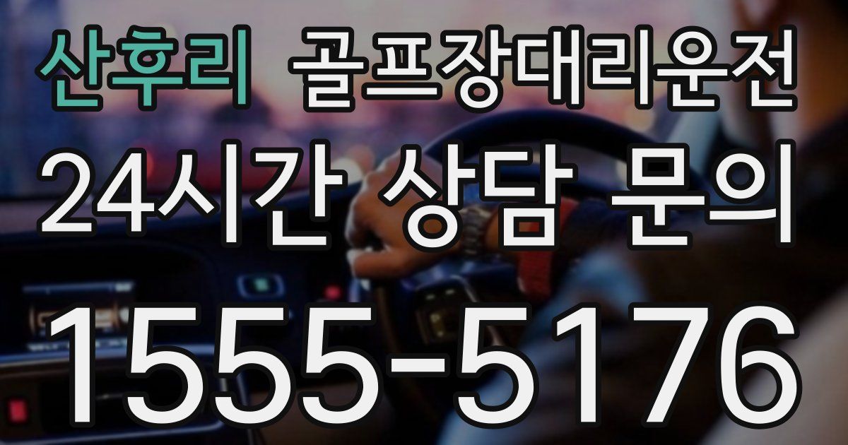 골프장대리운전 서비스