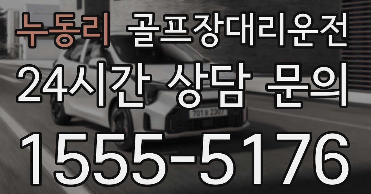 골프장대리운전 서비스