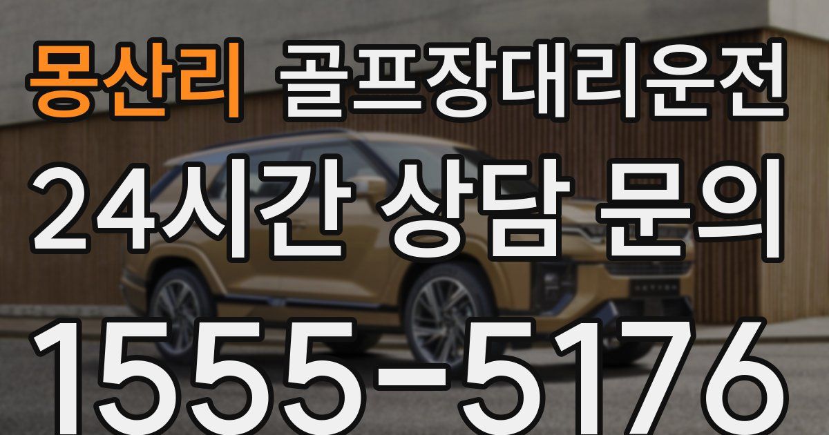 골프장대리운전 서비스