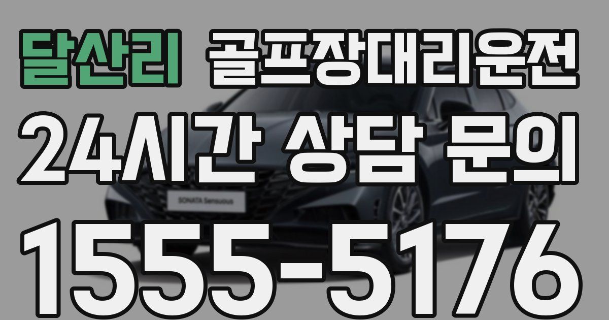 골프장대리운전 서비스