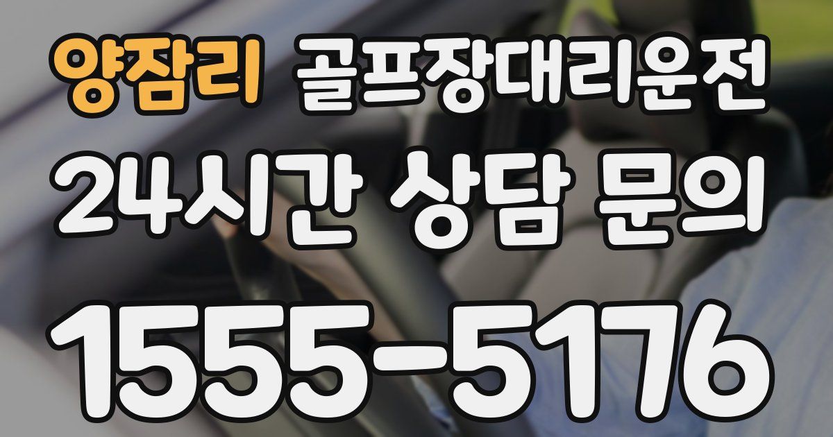 골프장대리운전 서비스