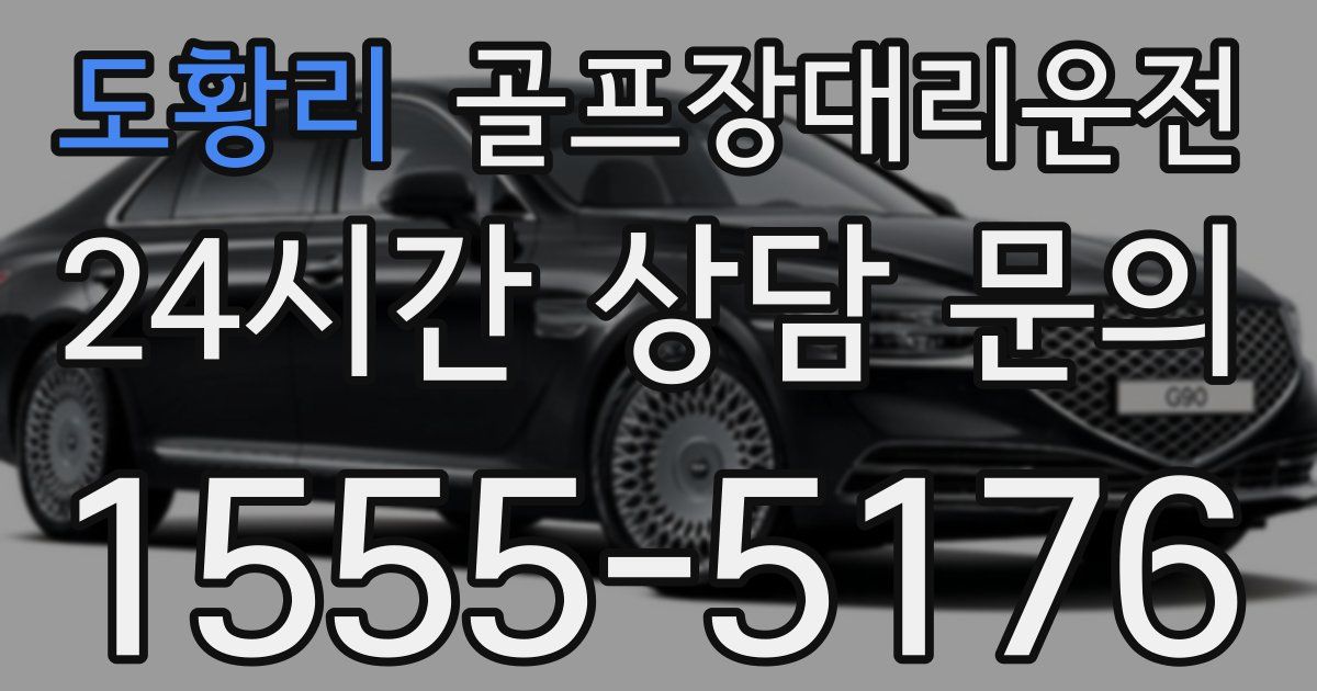 골프장대리운전 서비스