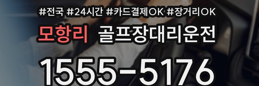 모항리 골프장대리운전