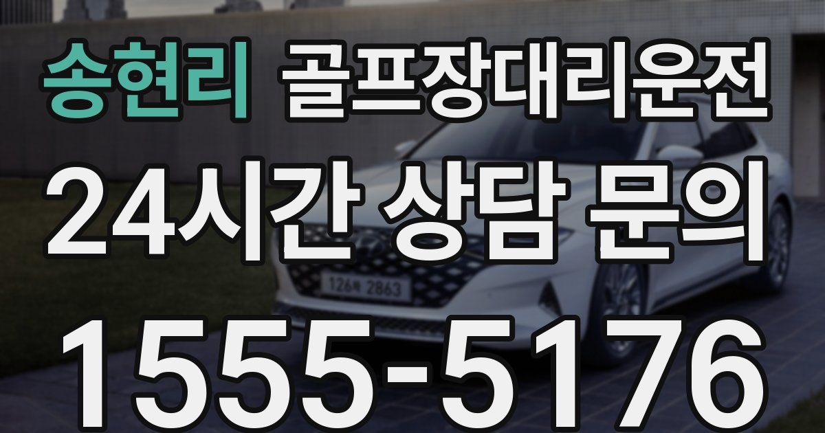 골프장대리운전 서비스