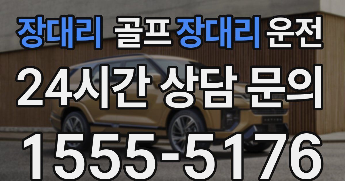 골프장대리운전 서비스