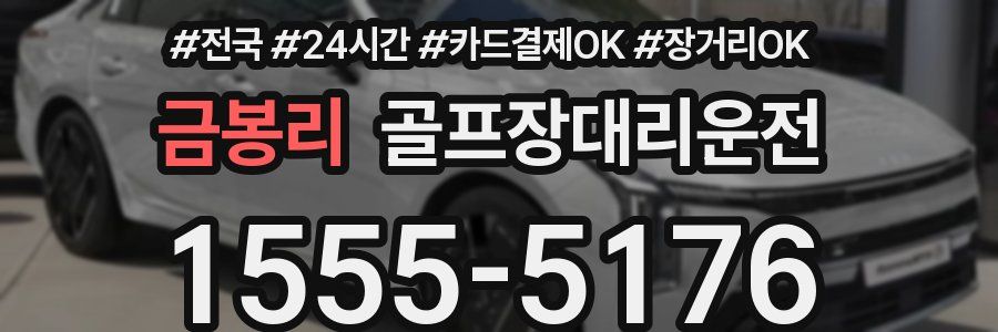 금봉리 골프장대리운전