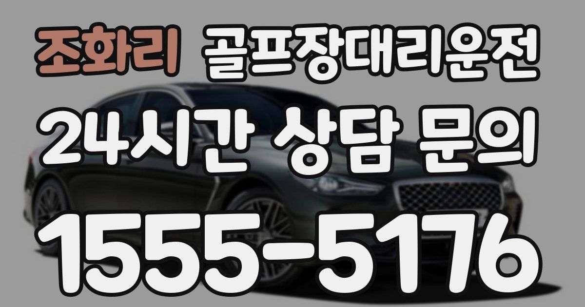 골프장대리운전 서비스