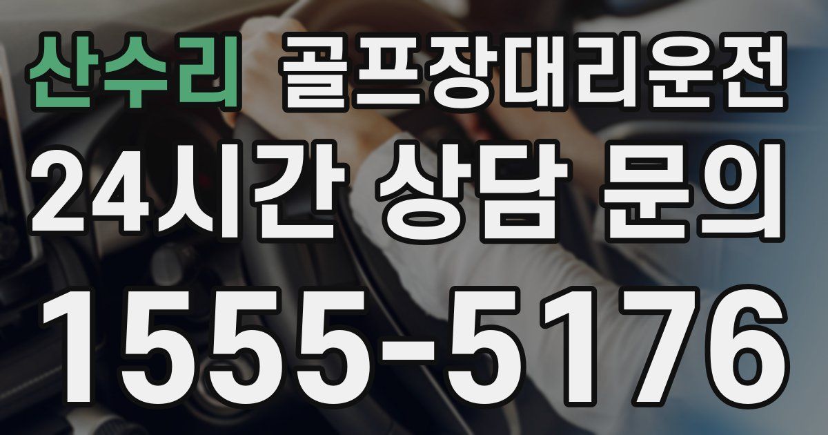 골프장대리운전 서비스