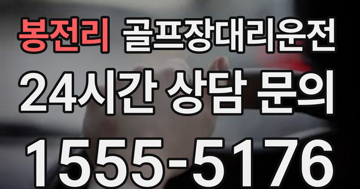 골프장대리운전 서비스