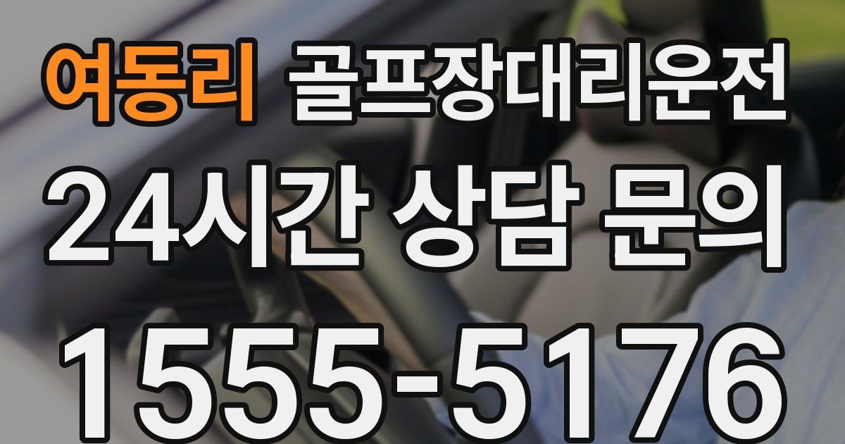 골프장대리운전 서비스