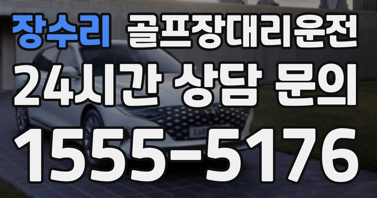 골프장대리운전 서비스