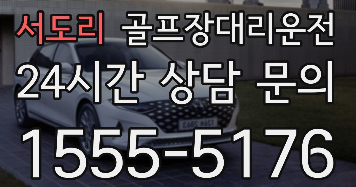 골프장대리운전 서비스