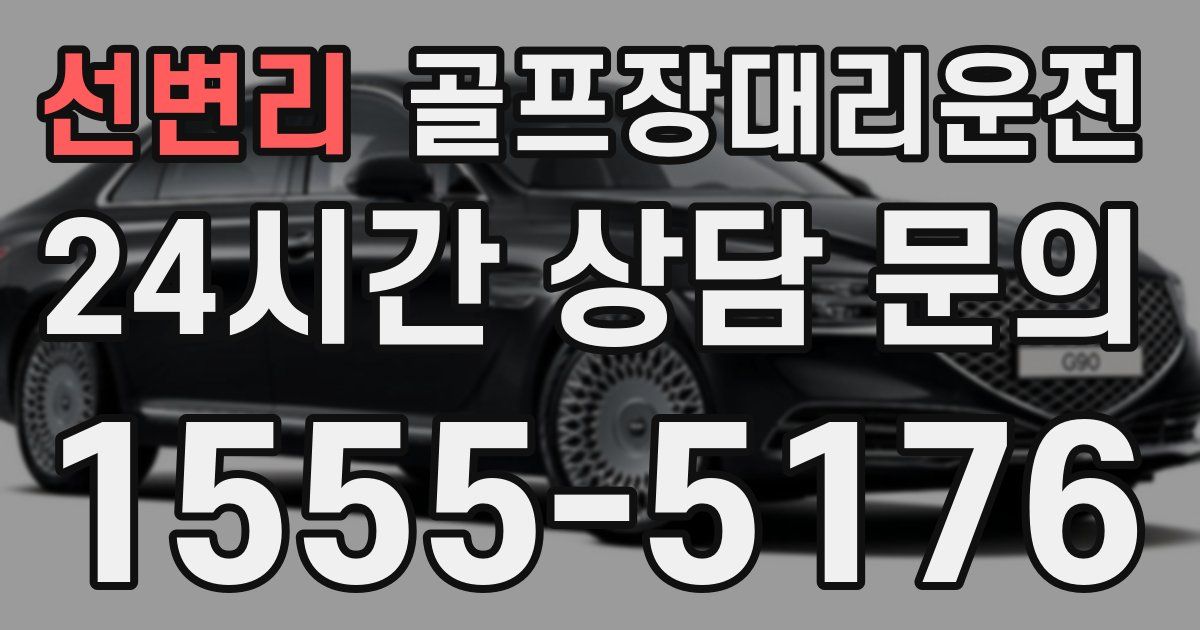 골프장대리운전 서비스