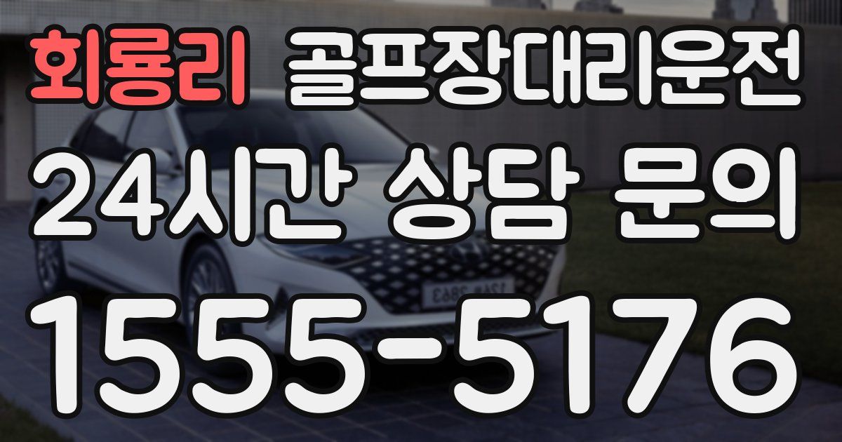 골프장대리운전 서비스