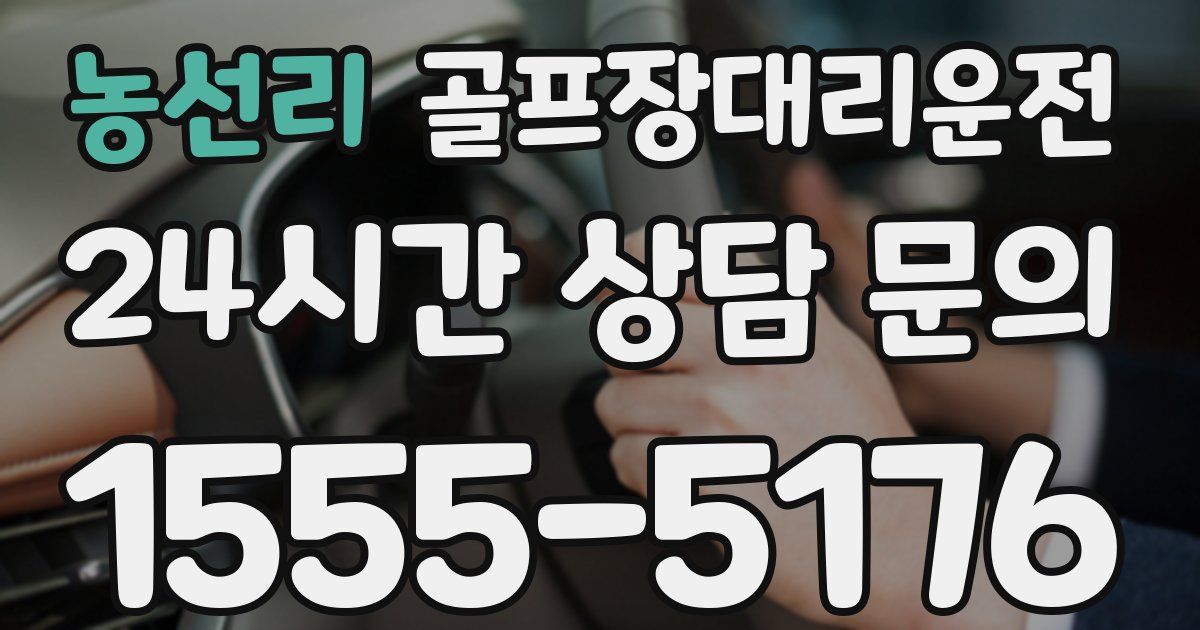 골프장대리운전 서비스