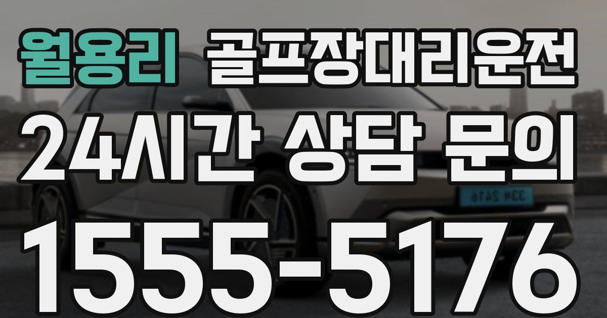 골프장대리운전 서비스