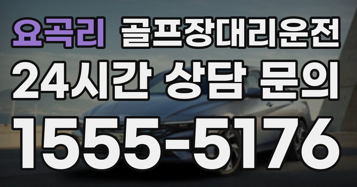골프장대리운전 서비스