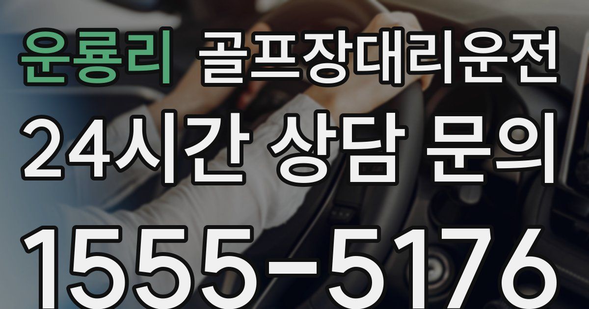 골프장대리운전 서비스