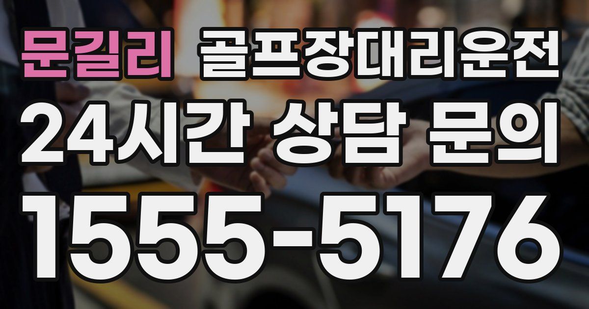 골프장대리운전 서비스