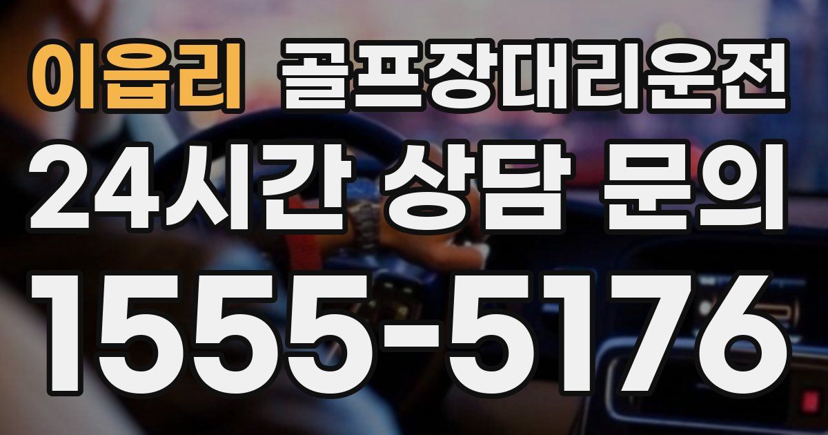 골프장대리운전 서비스