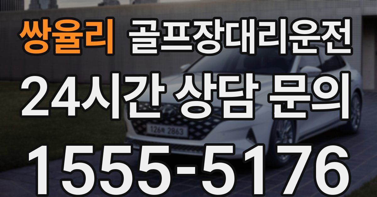 골프장대리운전 서비스