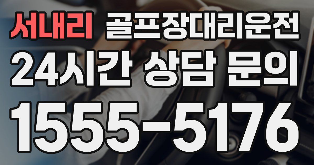 골프장대리운전 서비스