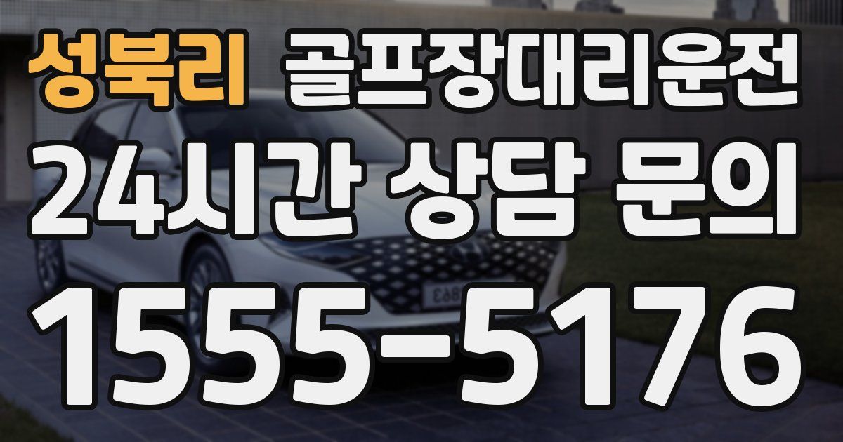 골프장대리운전 서비스