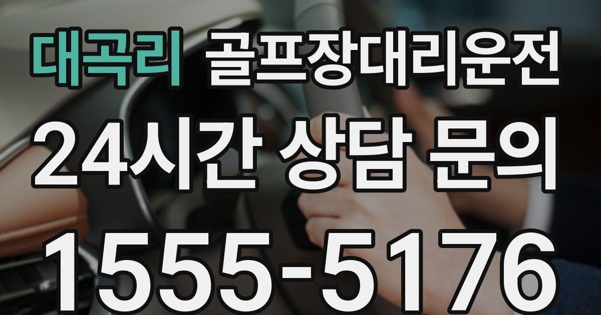 골프장대리운전 서비스