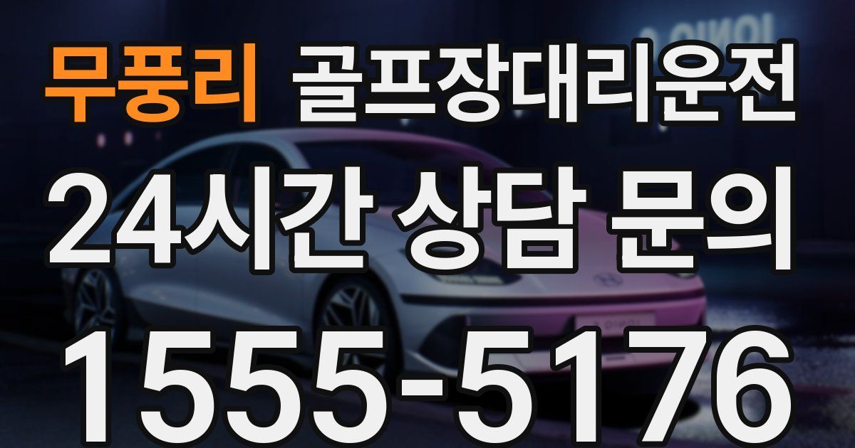 골프장대리운전 서비스