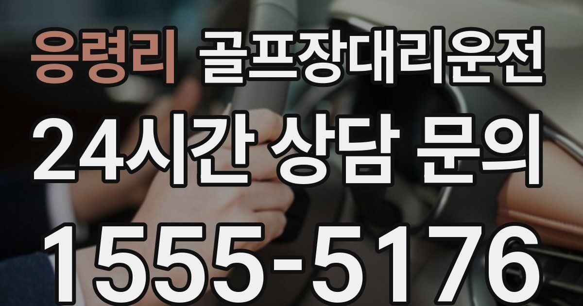 골프장대리운전 서비스
