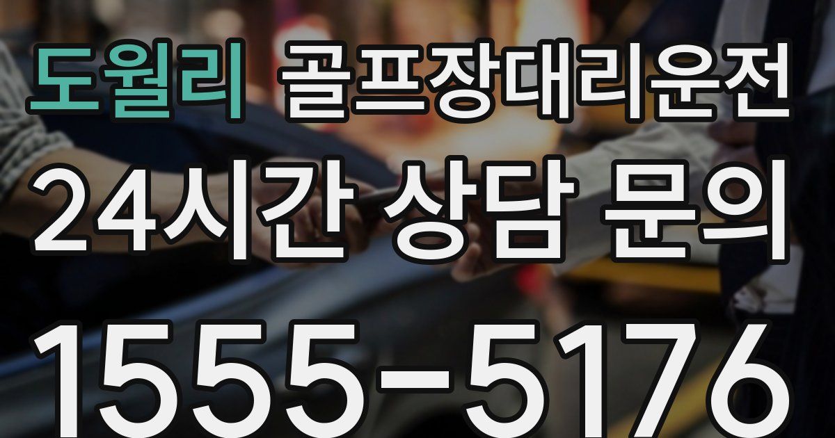 골프장대리운전 서비스