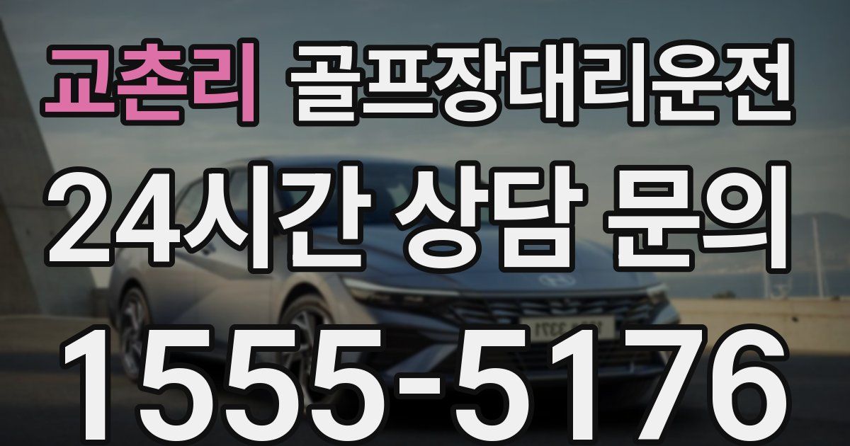 골프장대리운전 서비스