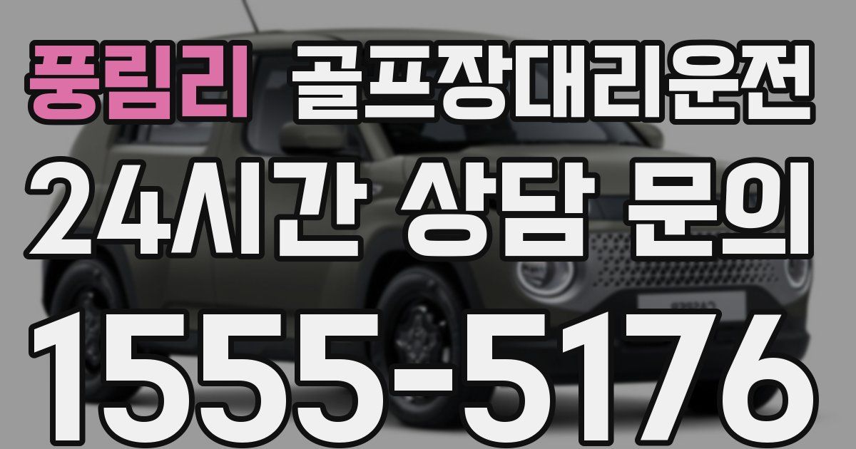 골프장대리운전 서비스