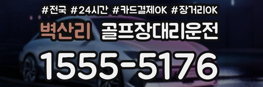 벽산리 골프장대리운전