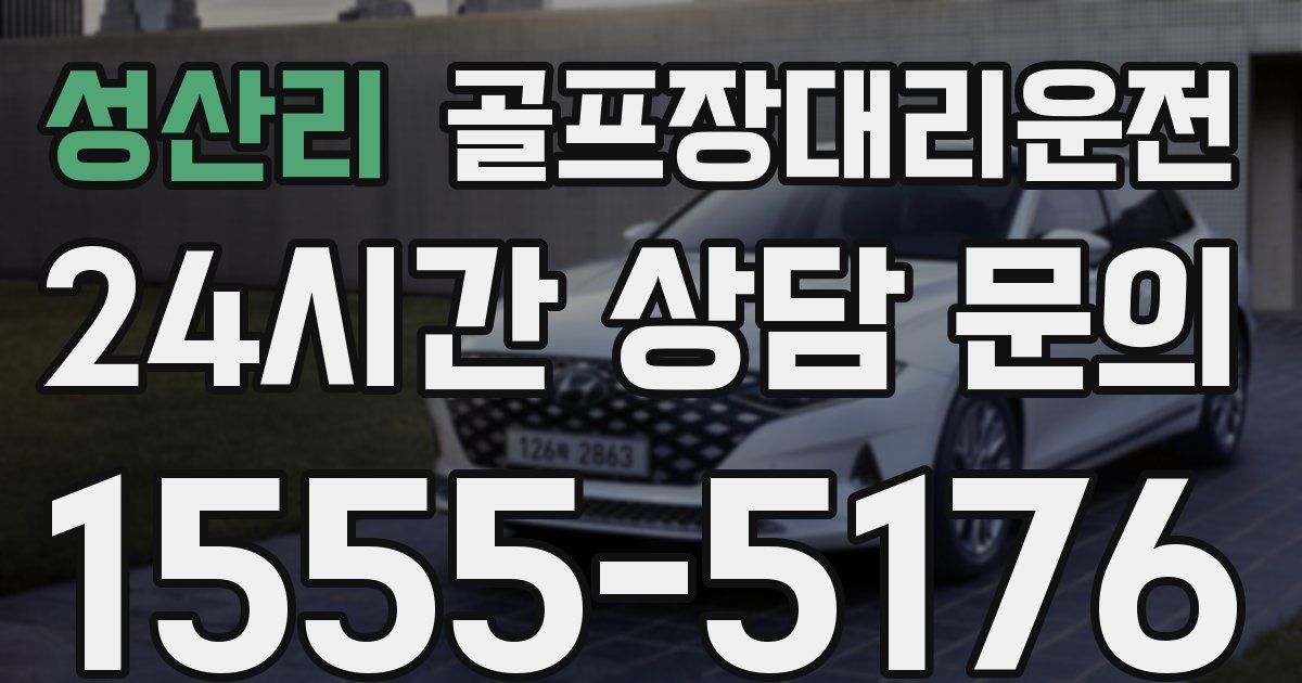 골프장대리운전 서비스