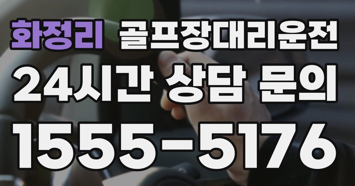 골프장대리운전 서비스