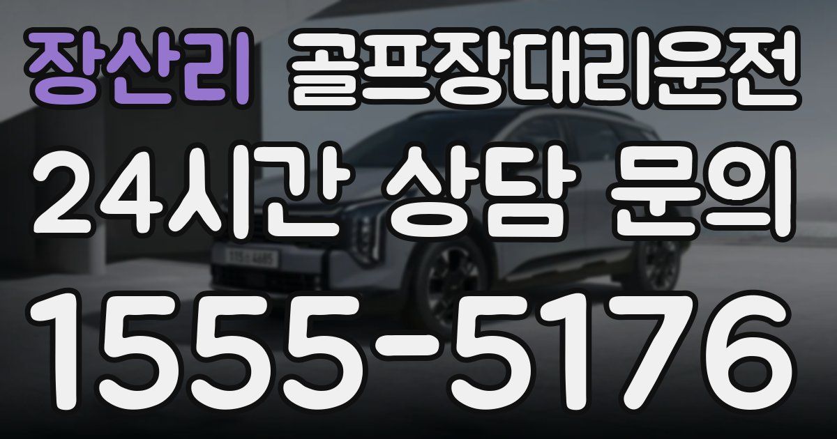 골프장대리운전 서비스