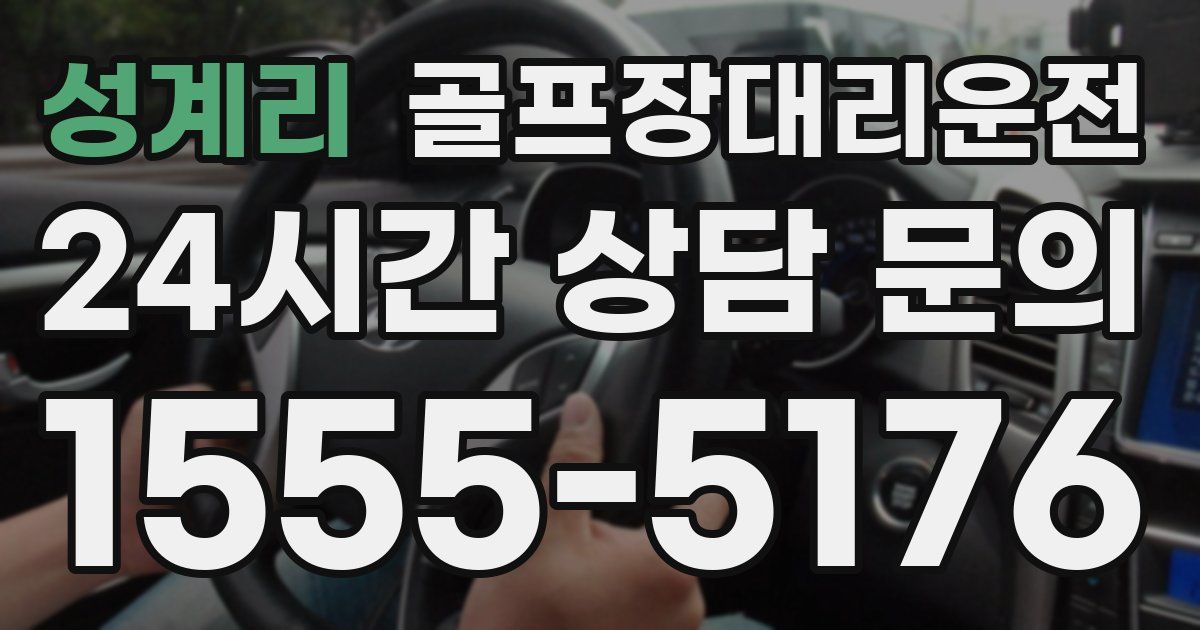 골프장대리운전 서비스
