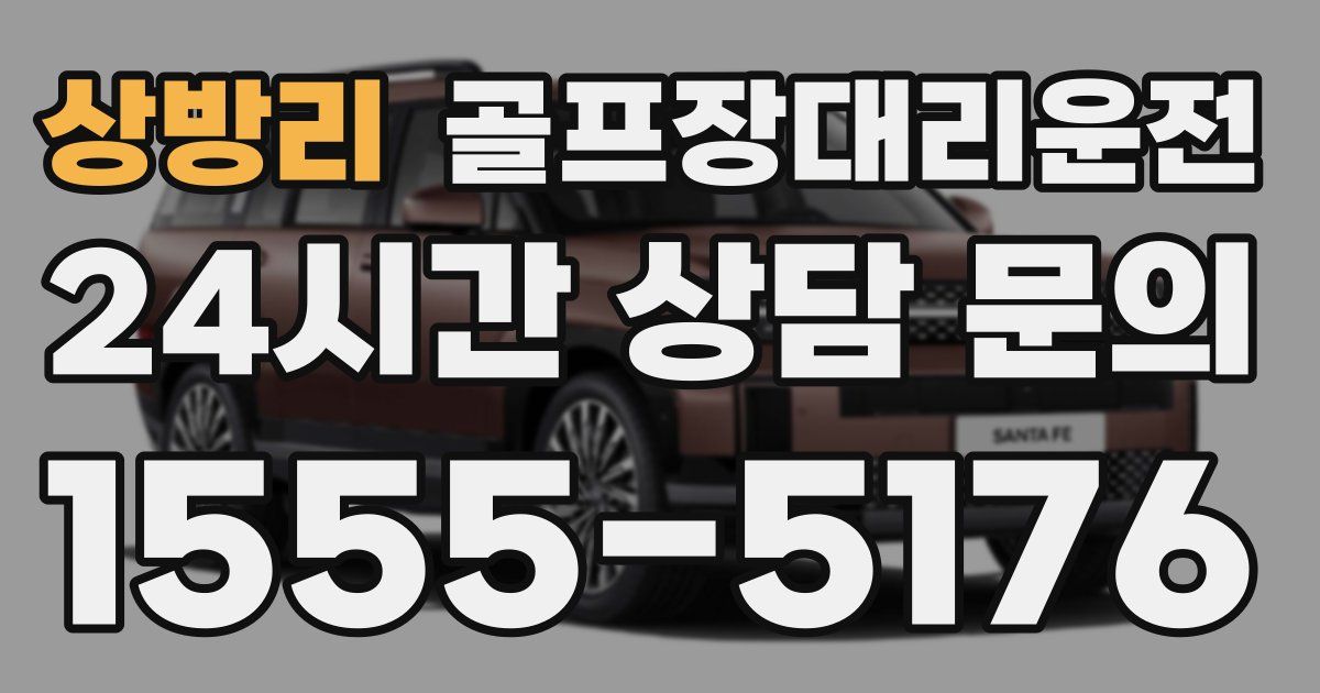 골프장대리운전 서비스