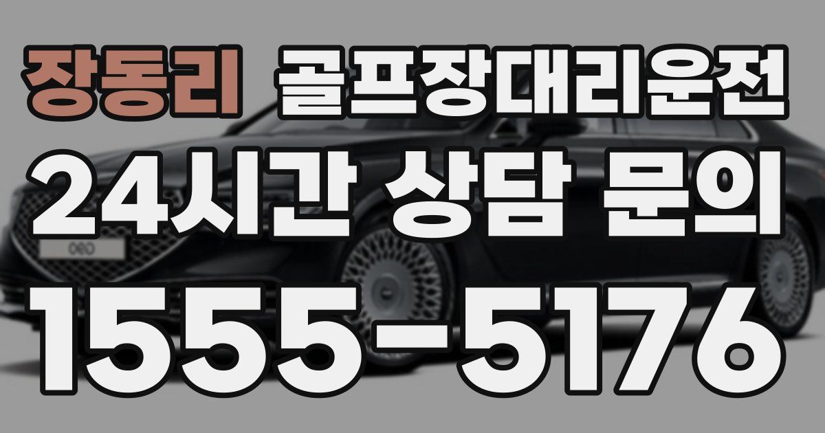골프장대리운전 서비스