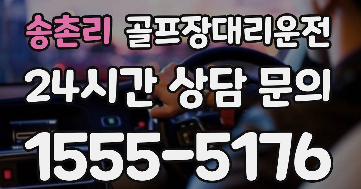 골프장대리운전 서비스