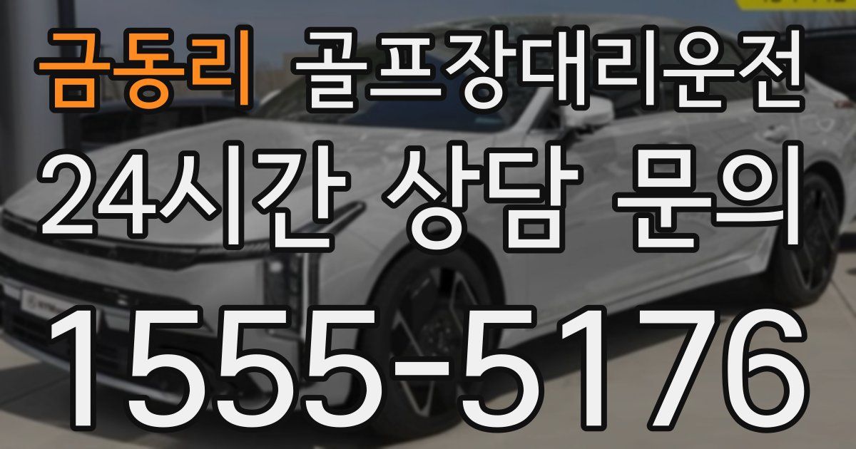 골프장대리운전 서비스