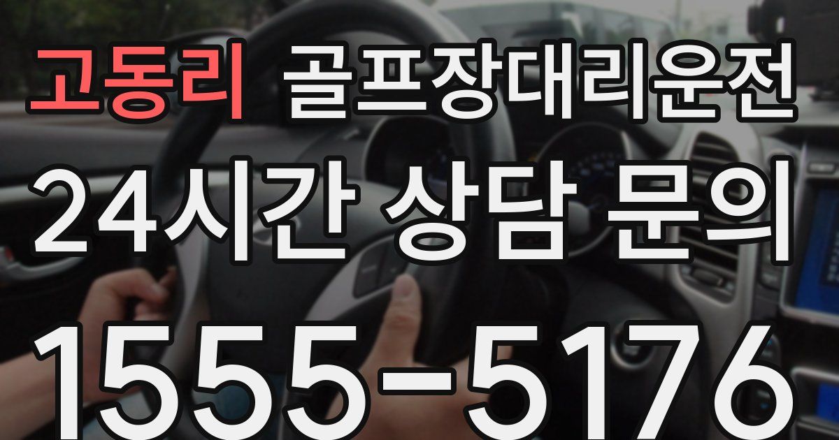 골프장대리운전 서비스