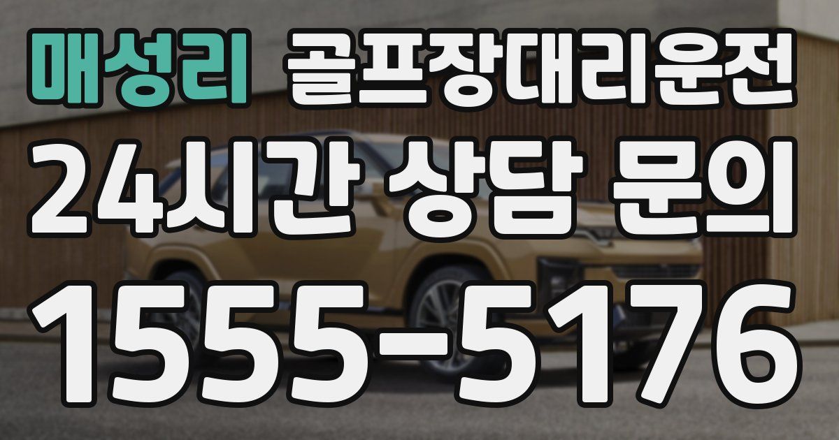 골프장대리운전 서비스