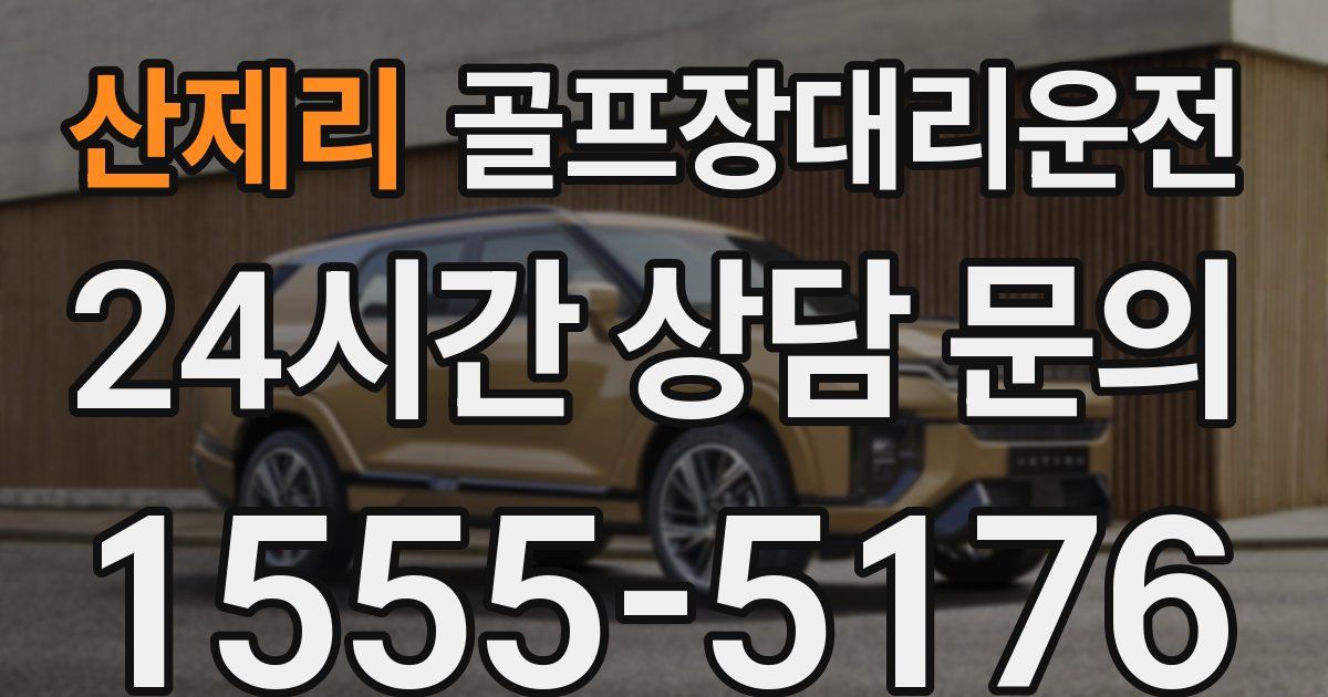 골프장대리운전 서비스