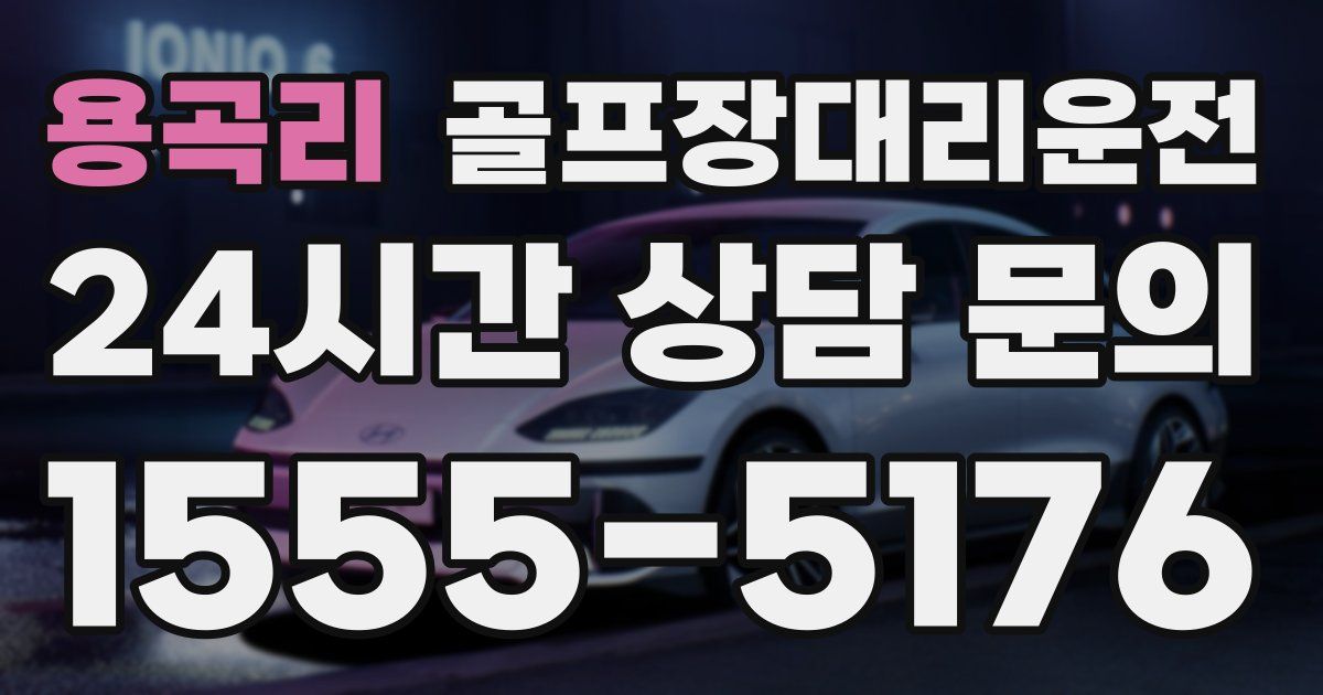 골프장대리운전 서비스