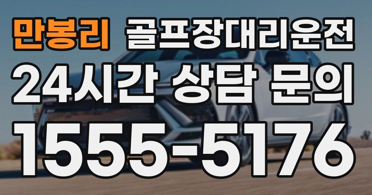 골프장대리운전 서비스