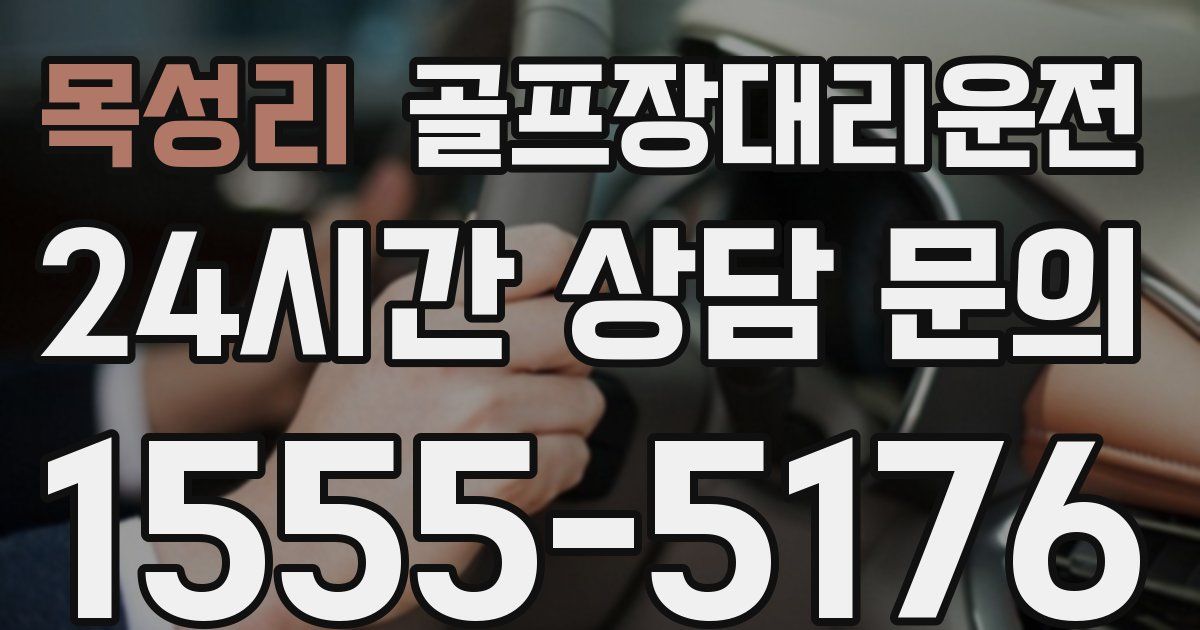 골프장대리운전 서비스