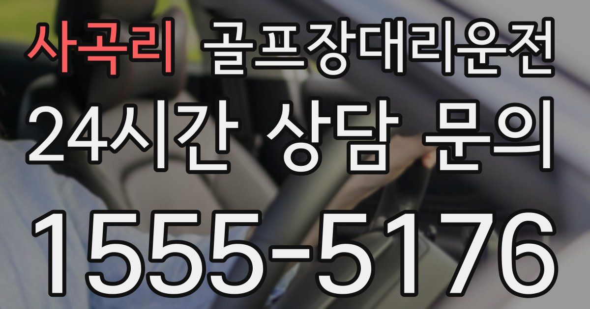 골프장대리운전 서비스